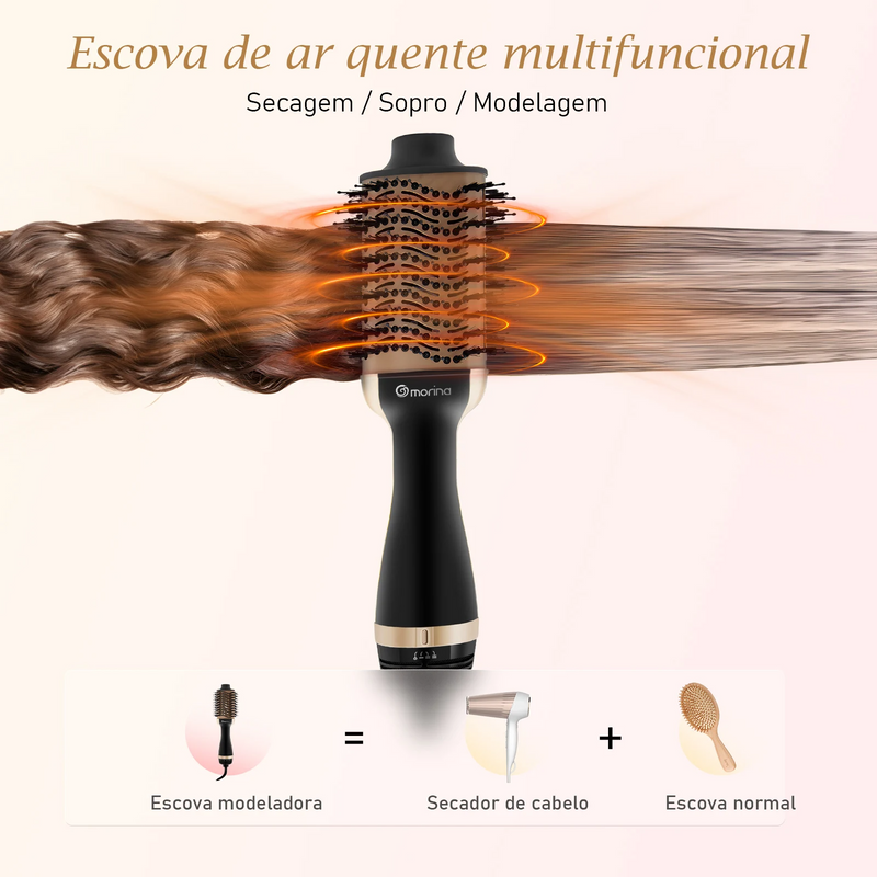 Escova Secadora Bivolt ShinePro 3 em 1