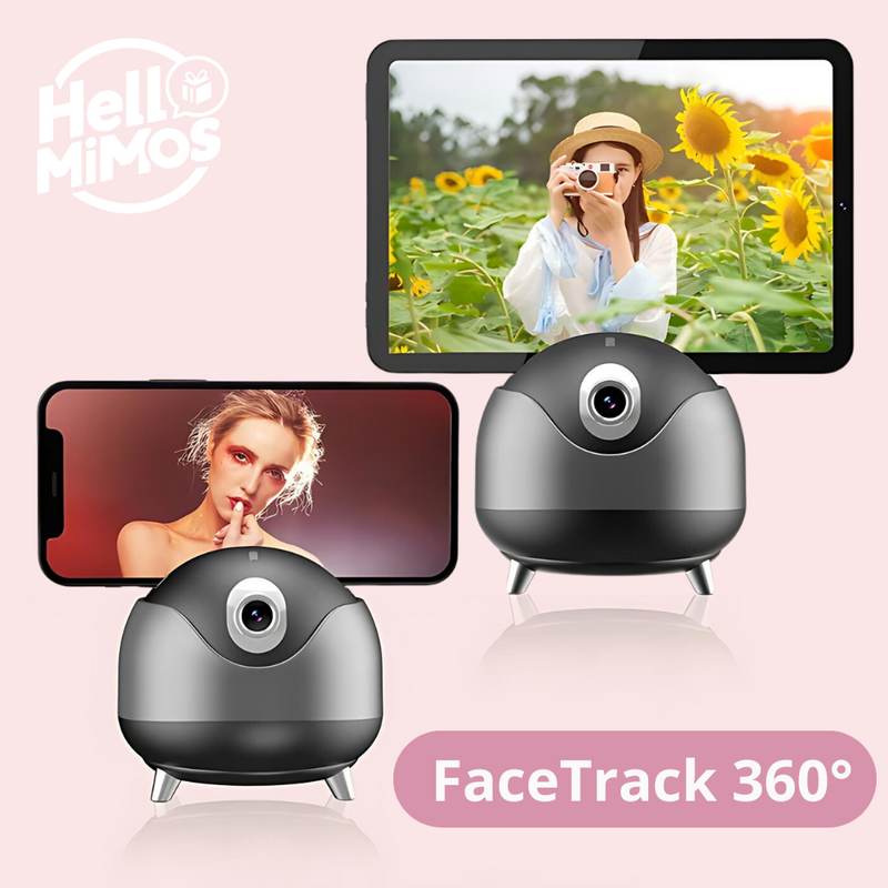 Estabilizador/ Suporte Para Celular com Rastreamento Facial Automático - FaceTrack 360°