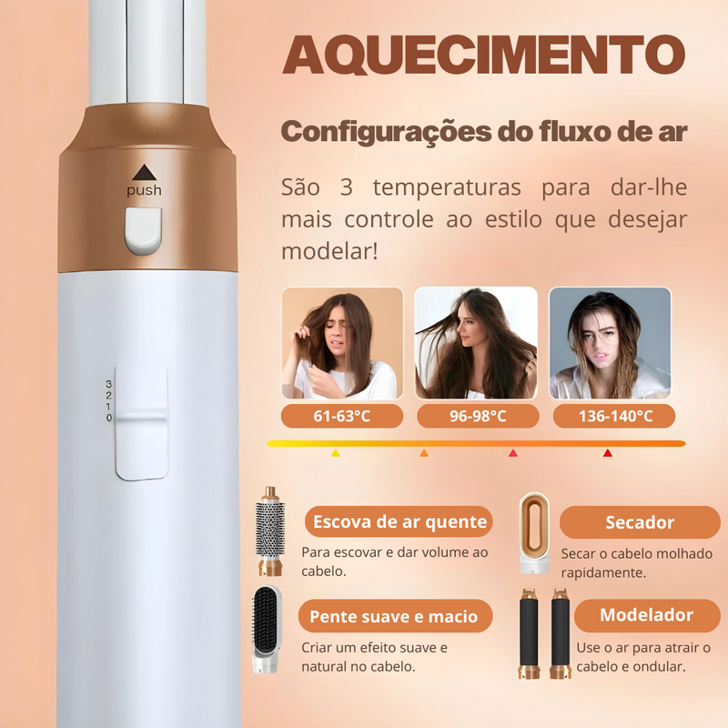 Secador e Escova Modeladora StylePro 5 em 1