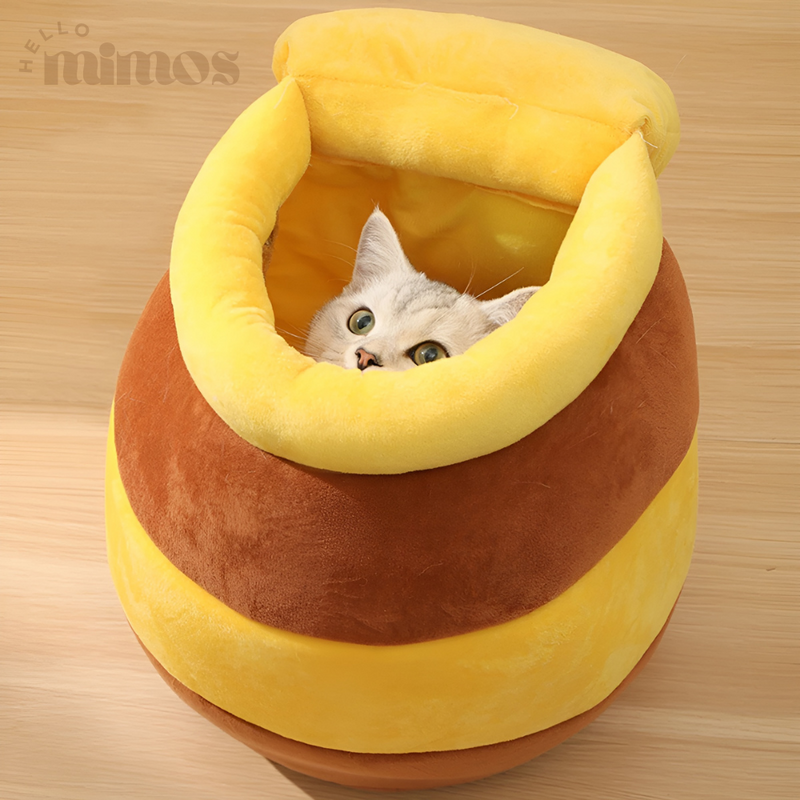 Cama de Gato em Forma de Pote de Mel - Honey House