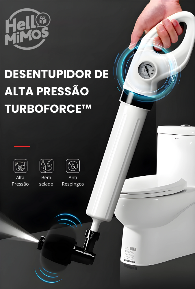 Desentupidor de Alta Pressão TurboForce™