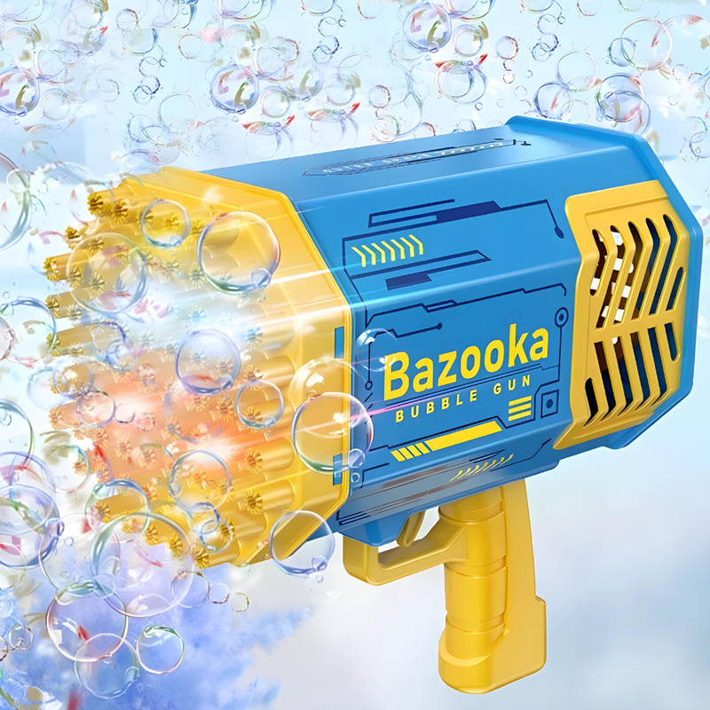 Pistola de Bolhas Automática Extragrande - Bazooka 69 ou 88 furos