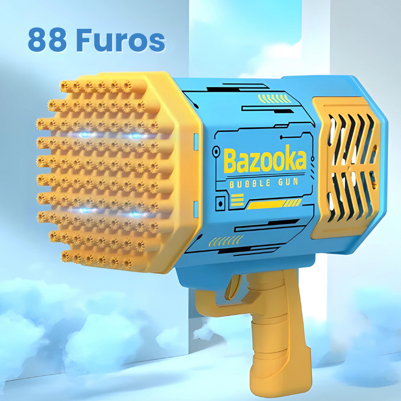 Pistola de Bolhas Automática Extragrande - Bazooka 69 ou 88 furos