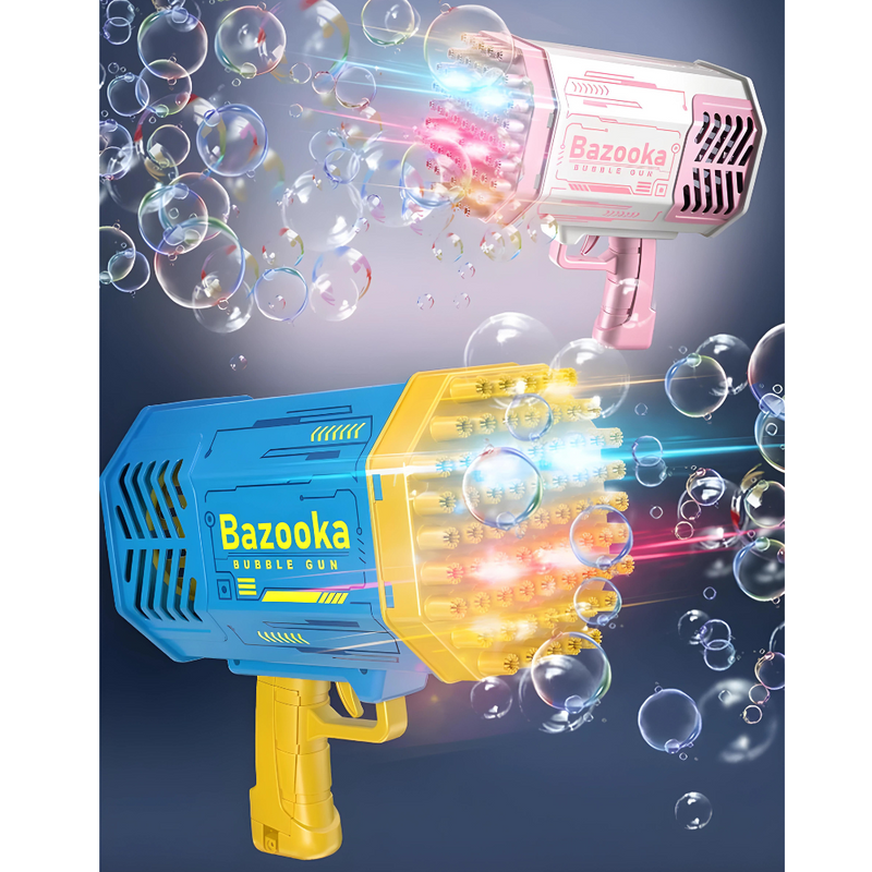 Pistola de Bolhas Automática Extragrande - Bazooka 69 ou 88 furos