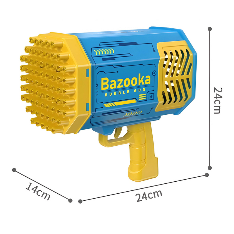 Pistola de Bolhas Automática Extragrande - Bazooka 69 ou 88 furos