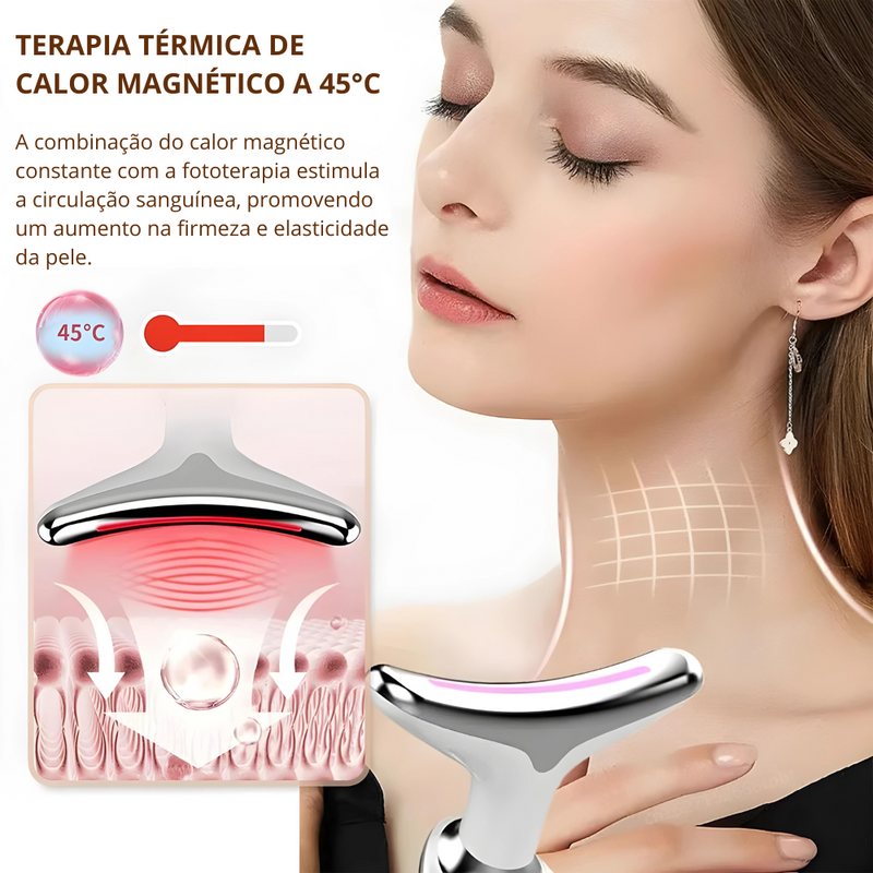 RejuvenatePro™ - Massageador Facial Anti Rugas 3 em 1