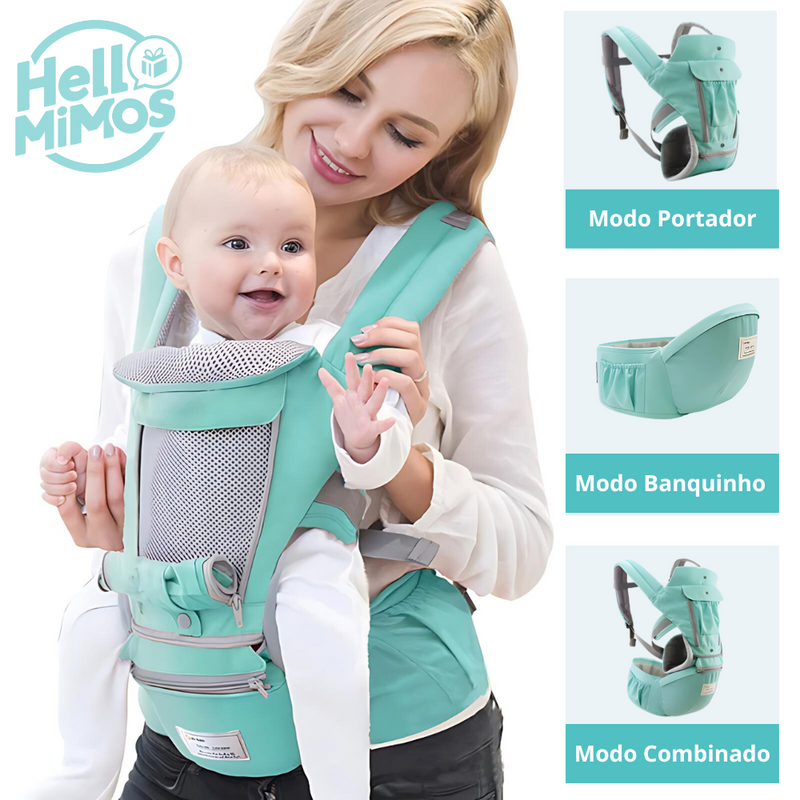 Bolsa Canguru Ergonômica para Bebê - BabyRoo