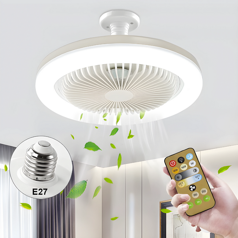 Luminária LED com Ventilador - LuminaBreeze