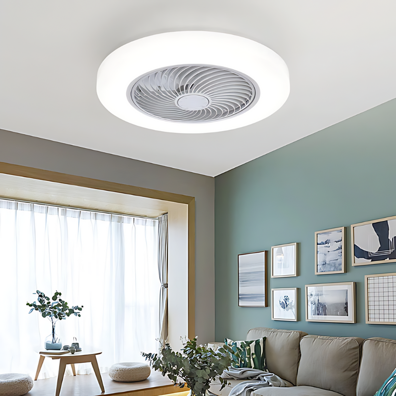 Luminária LED com Ventilador - LuminaBreeze