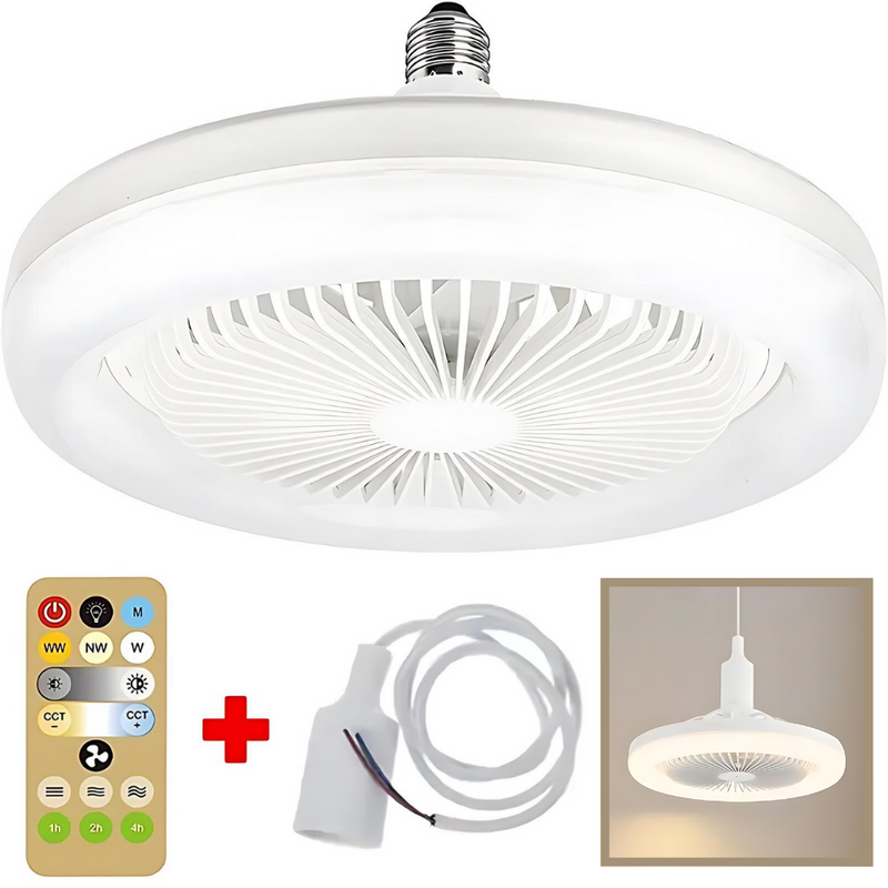 Luminária LED com Ventilador - LuminaBreeze