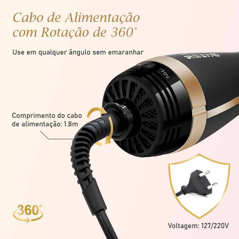 Escova Secadora Bivolt ShinePro 3 em 1