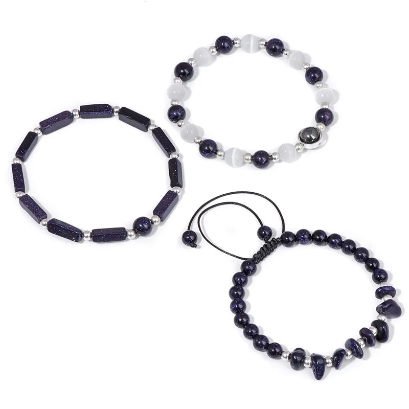 Conjunto de Pulseiras Místicas de Pedras 100% Naturais