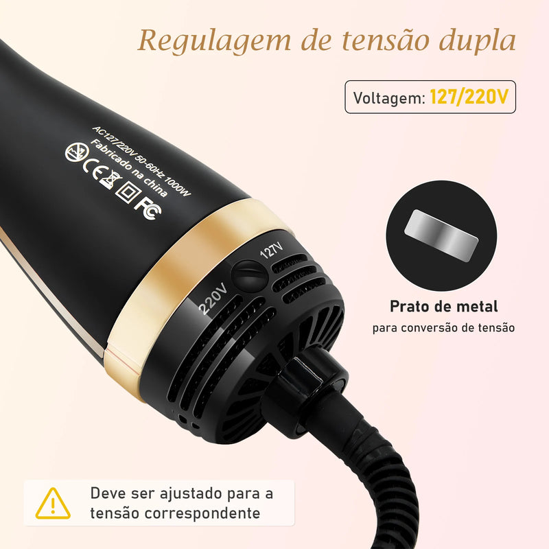 Escova Secadora Bivolt ShinePro 3 em 1