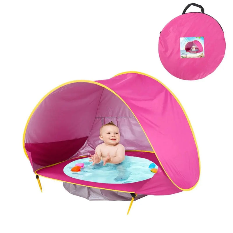 Safe Splash - Tenda Portátil e Piscina Infantil com Proteção UV